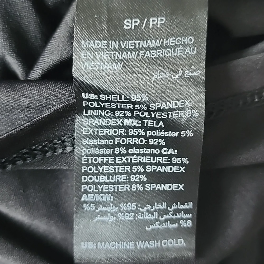 WHBM black floral no sleeve stretchy dress-S - Picture 7 of 9